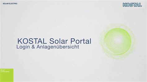 kostal solar portal einrichten